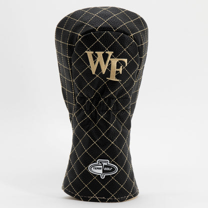 Wake Forest Demon Deacons Solid Quilted Fairway Headcover, back view