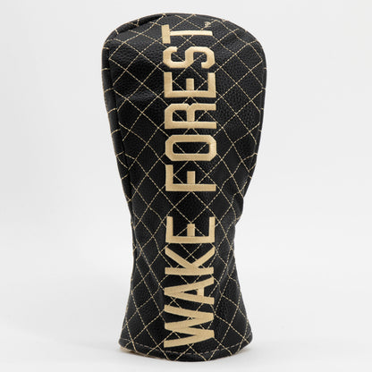 Wake Forest Demon Deacons Solid Quilted Fairway Headcover, front view