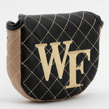Wake Forest Demon Deacons Solid Quilted Mallet Putter Cover, angled view
