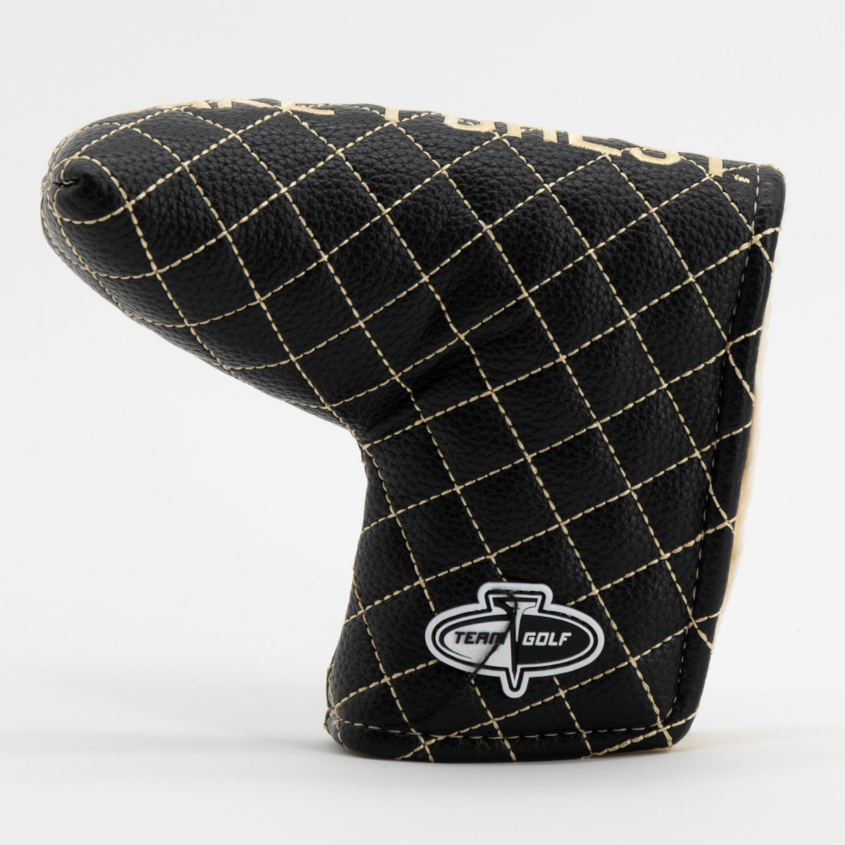 Wake Forest Demon Deacons Solid Quilted Blade Putter Cover, back view