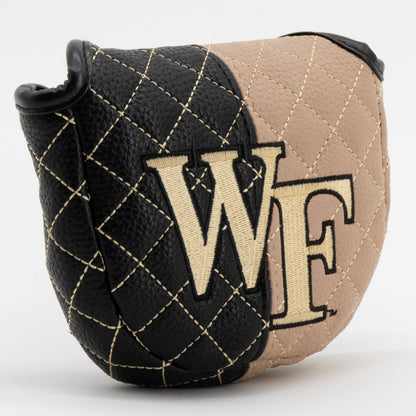Wake Forest Demon Deacons Split Quilted Mallet Putter Cover, angled view