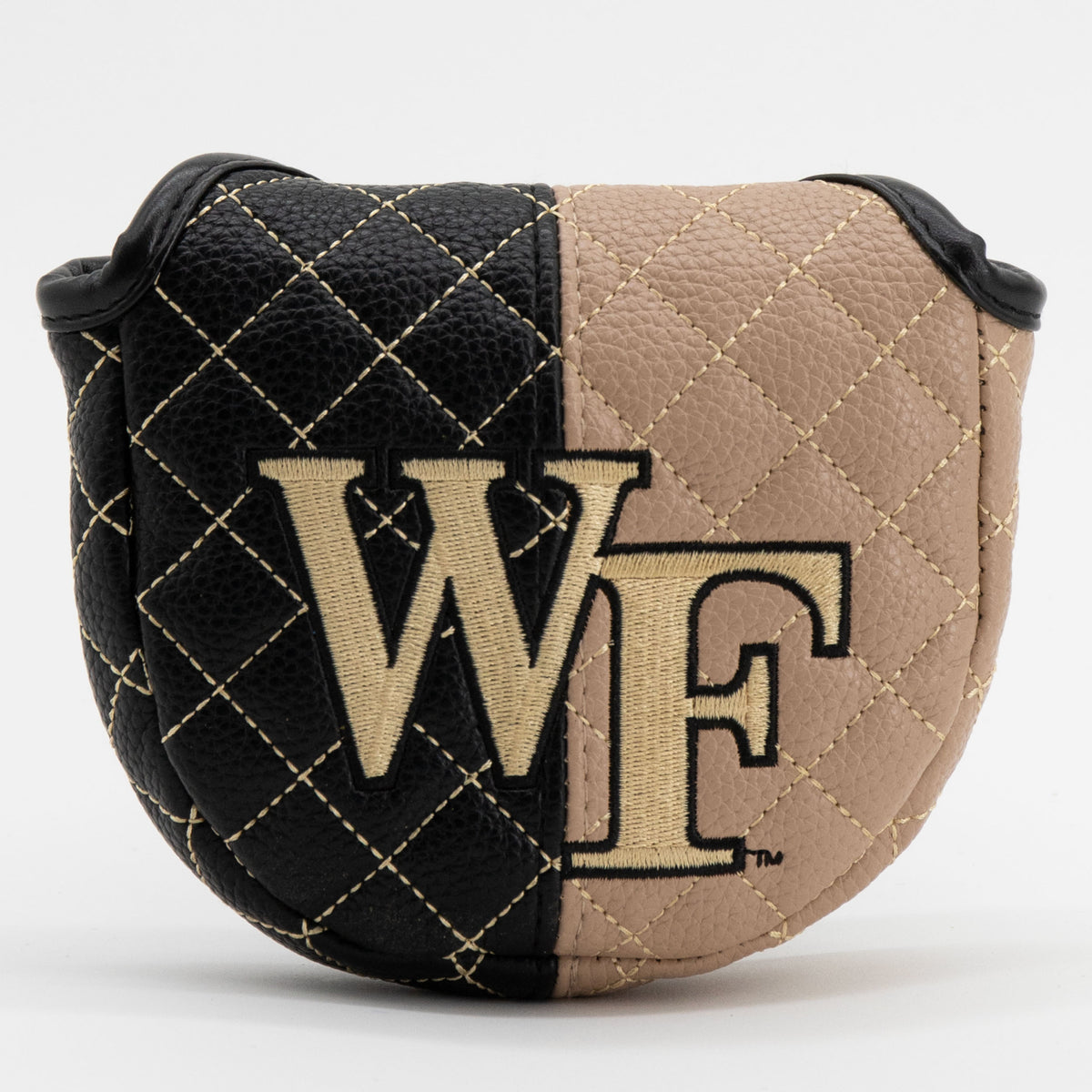 Wake Forest Demon Deacons Split Quilted Mallet Putter Cover, front view