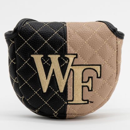 Wake Forest Demon Deacons Split Quilted Mallet Putter Cover, front view