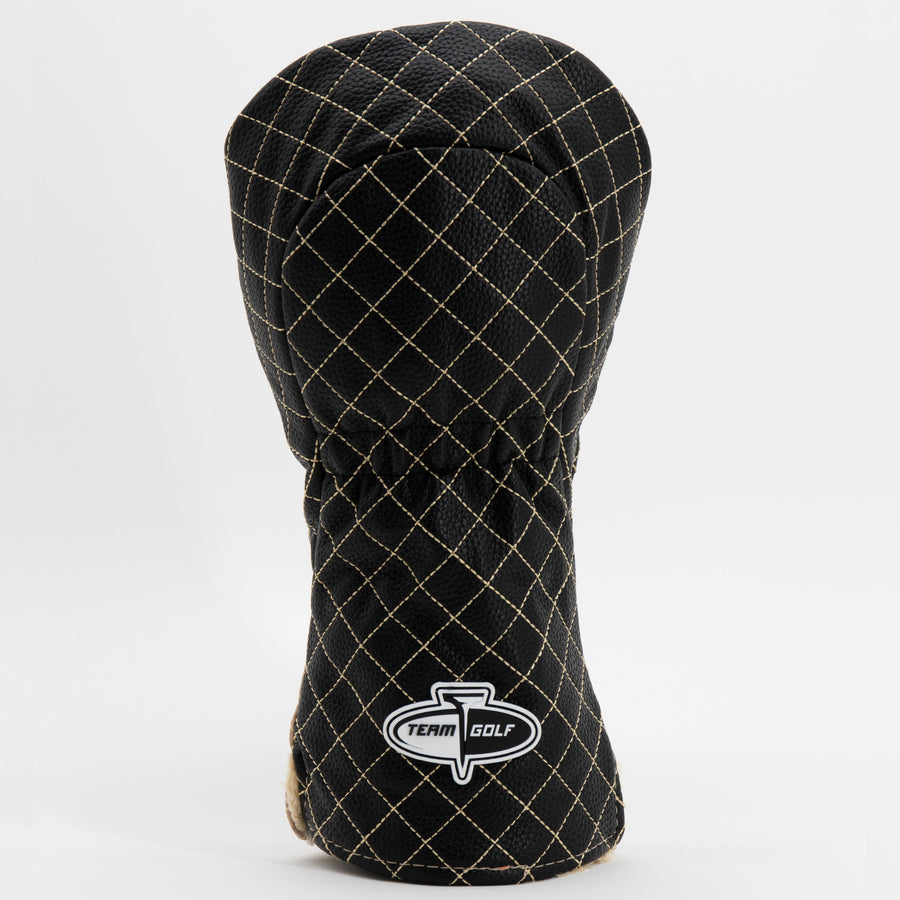 Wake Forest Demon Deacons split quilted driver cover, back view