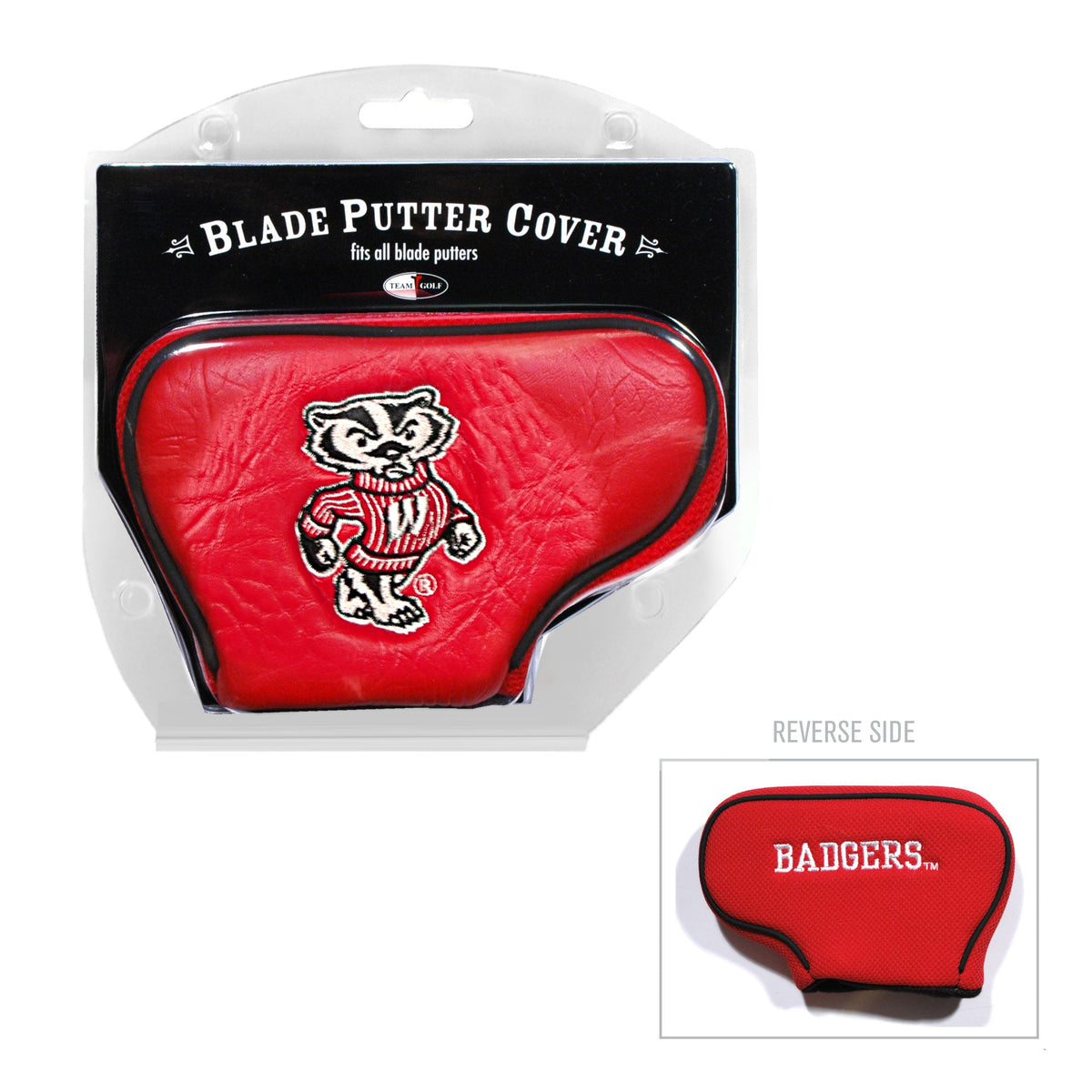 Wisconsin Badgers vintage blade putter embroidered golf headcover