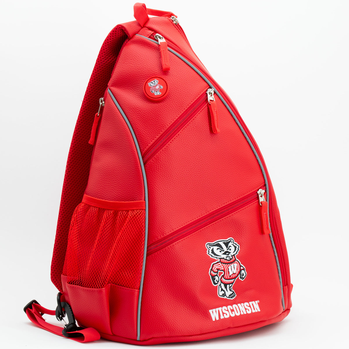 Wisconsin Badgers PU leather backpack by Team Golf, view 3