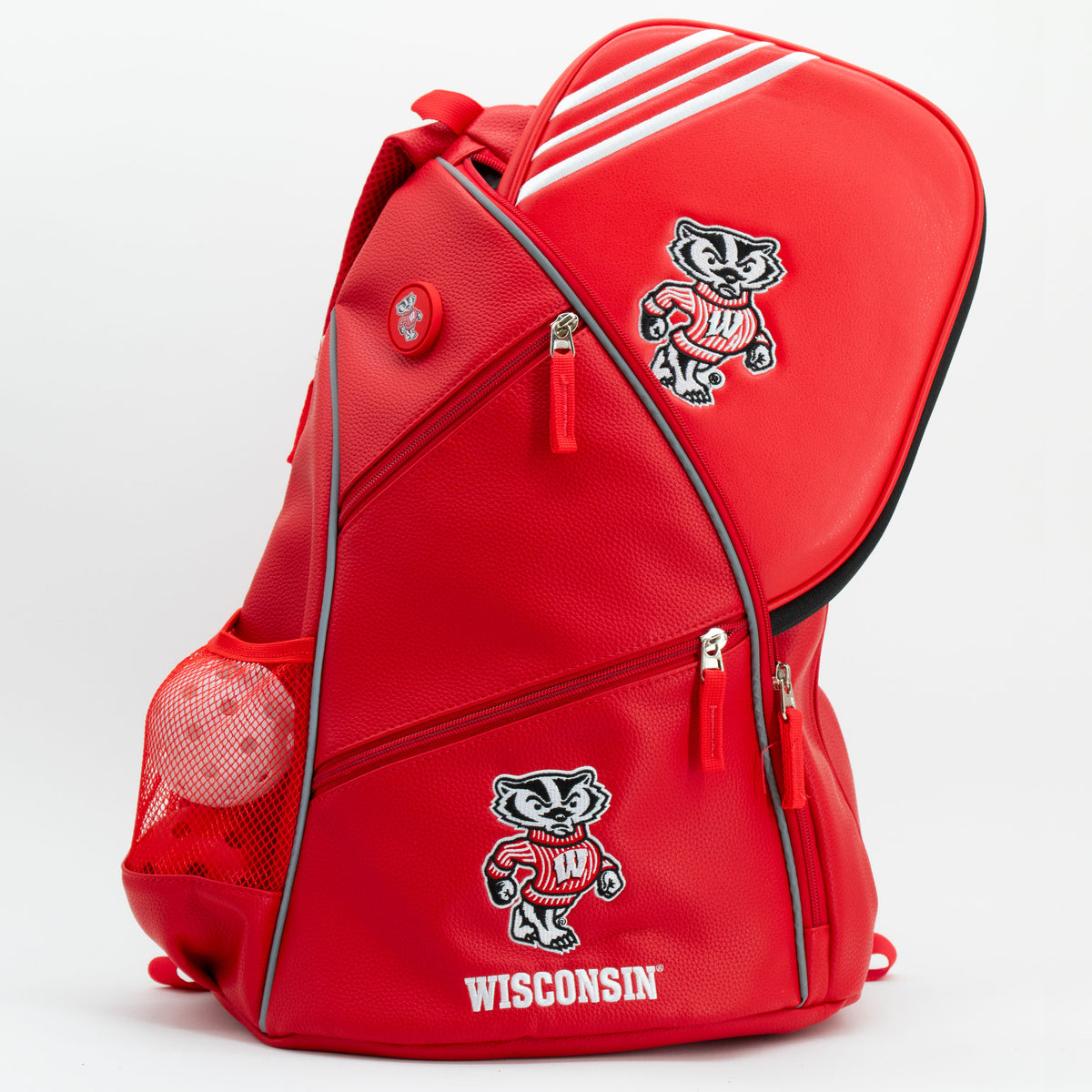 Wisconsin Badgers PU leather backpack by Team Golf, view 5