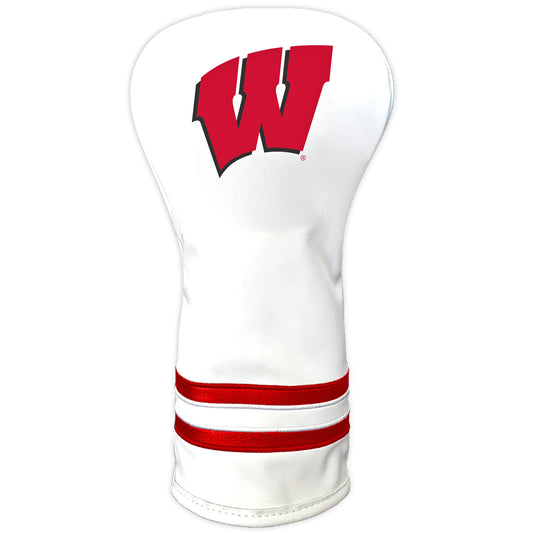 Wisconsin Badgers Vintage Golf Headcovers – White
