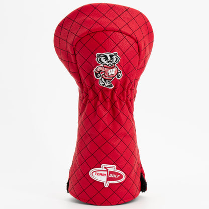 Wisconsin Badgers Solid Quilted Driver Headcover, back view