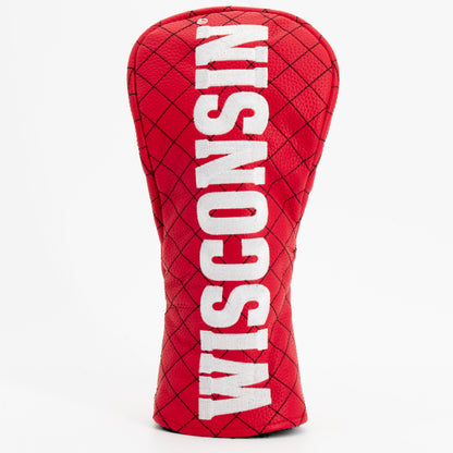 Wisconsin Badgers Solid Quilted Fairway Headcover, front view