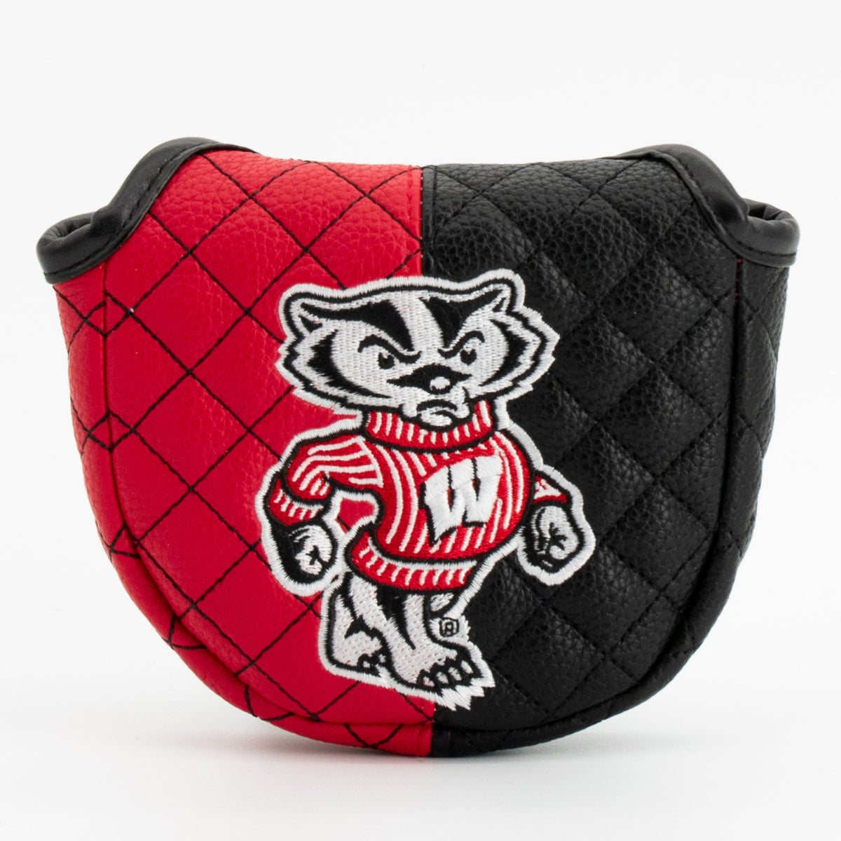 Wisconsin Badgers Split Quilted Mallet Putter Headcover - golf headcover product images