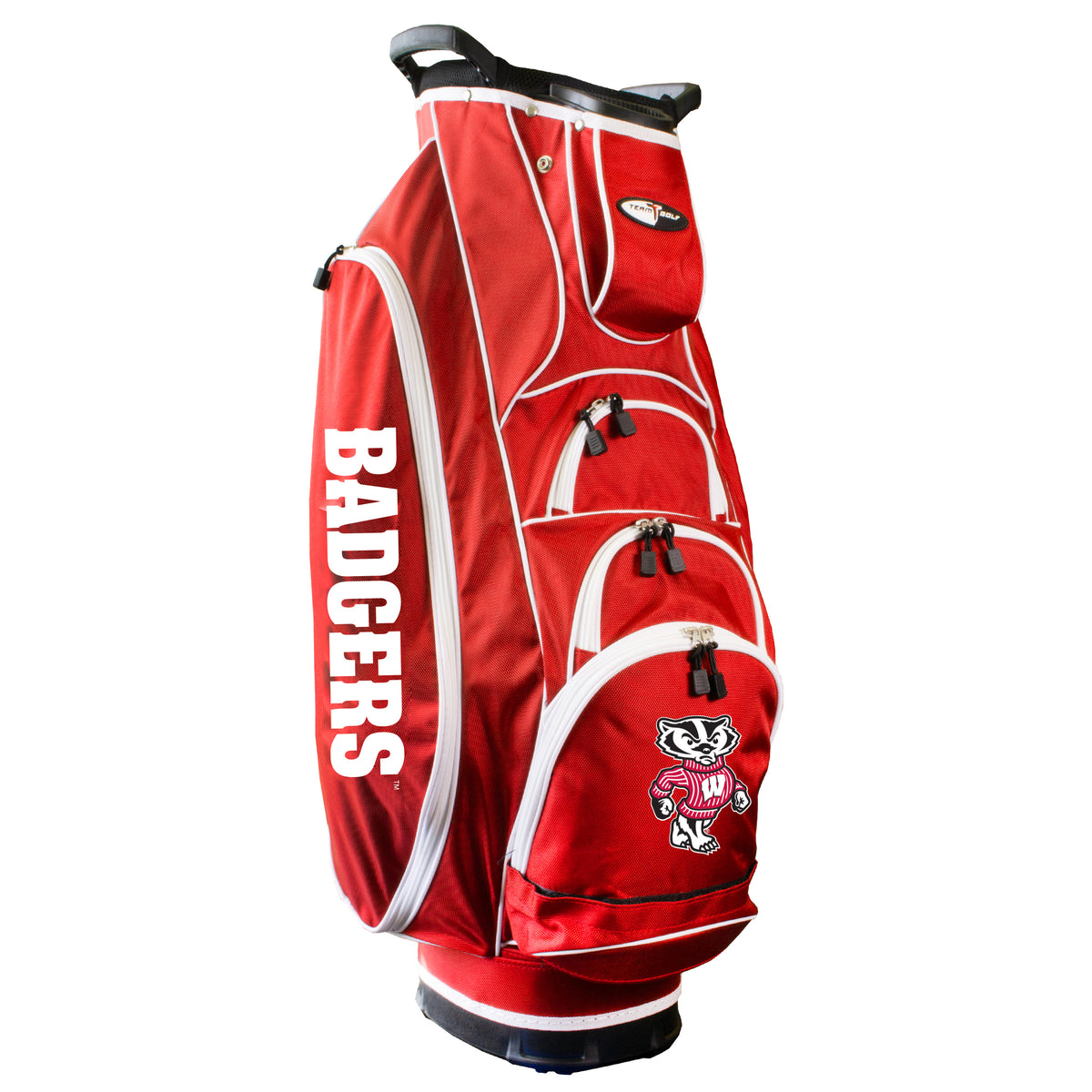 Wisconsin Albatross golf cart bag in Red