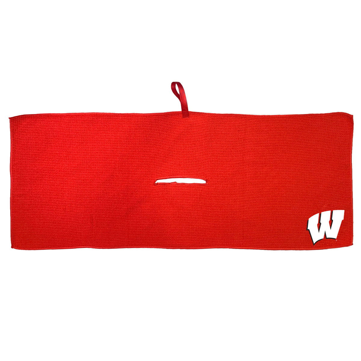 Wisconsin Badgers 16 x 40 microfiber golf towel with team logo