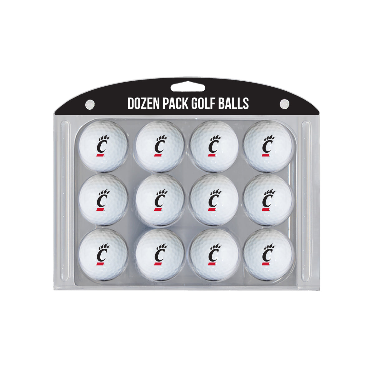 Cincinnati Bearcats logo golf balls, 12 pack