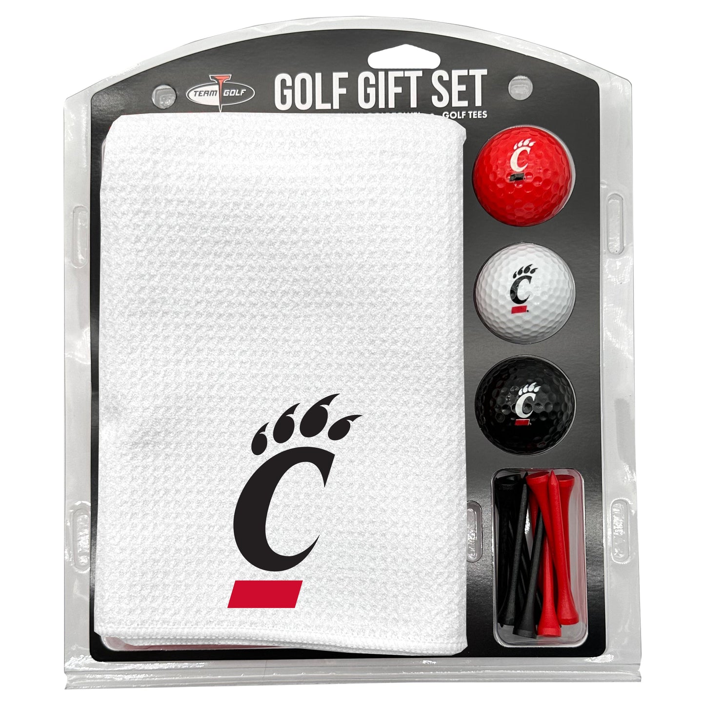 Cincinnati Bearcats White Microfiber Towel Golf Gift Set - Club Rehab