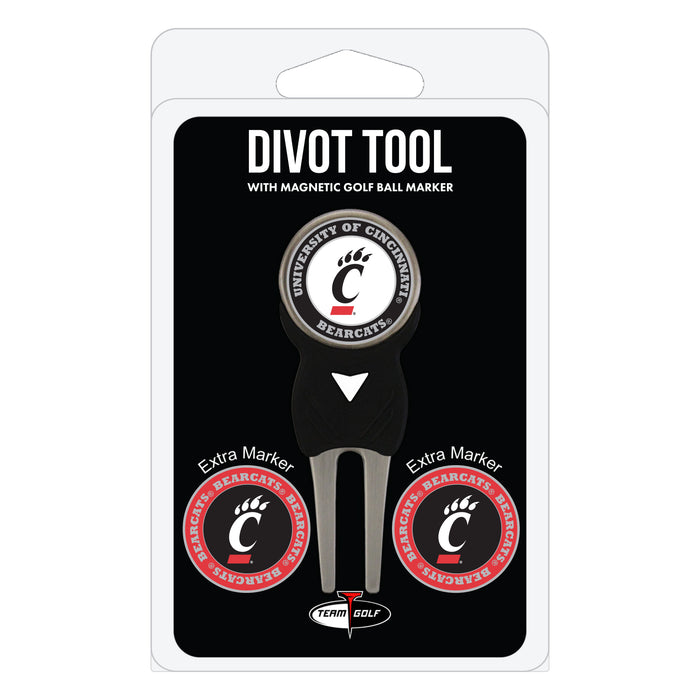 Cincinnati Bearcats divot repair tool and three ball markers