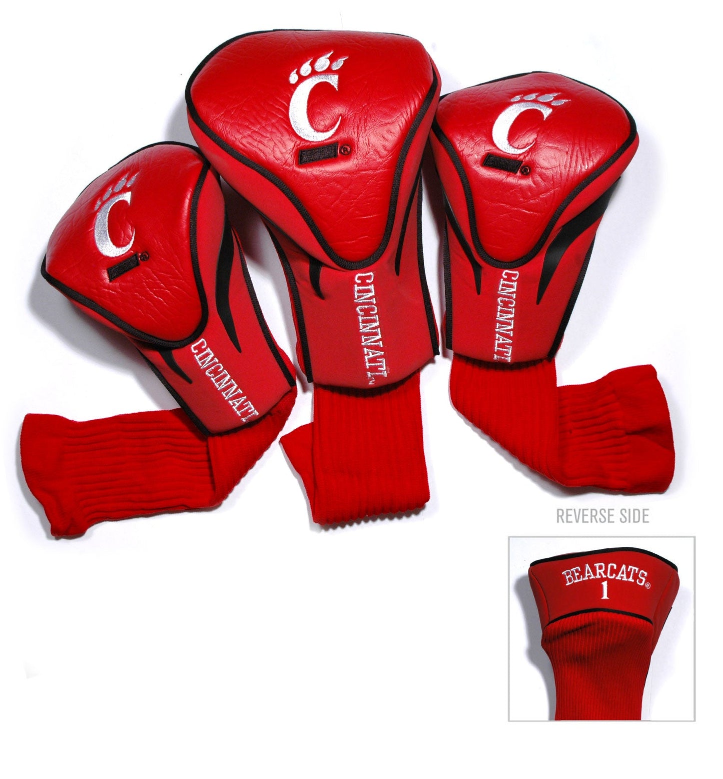 Cincinnati Bearcats 3 Pack Contour Sock Headcovers - Club Rehab