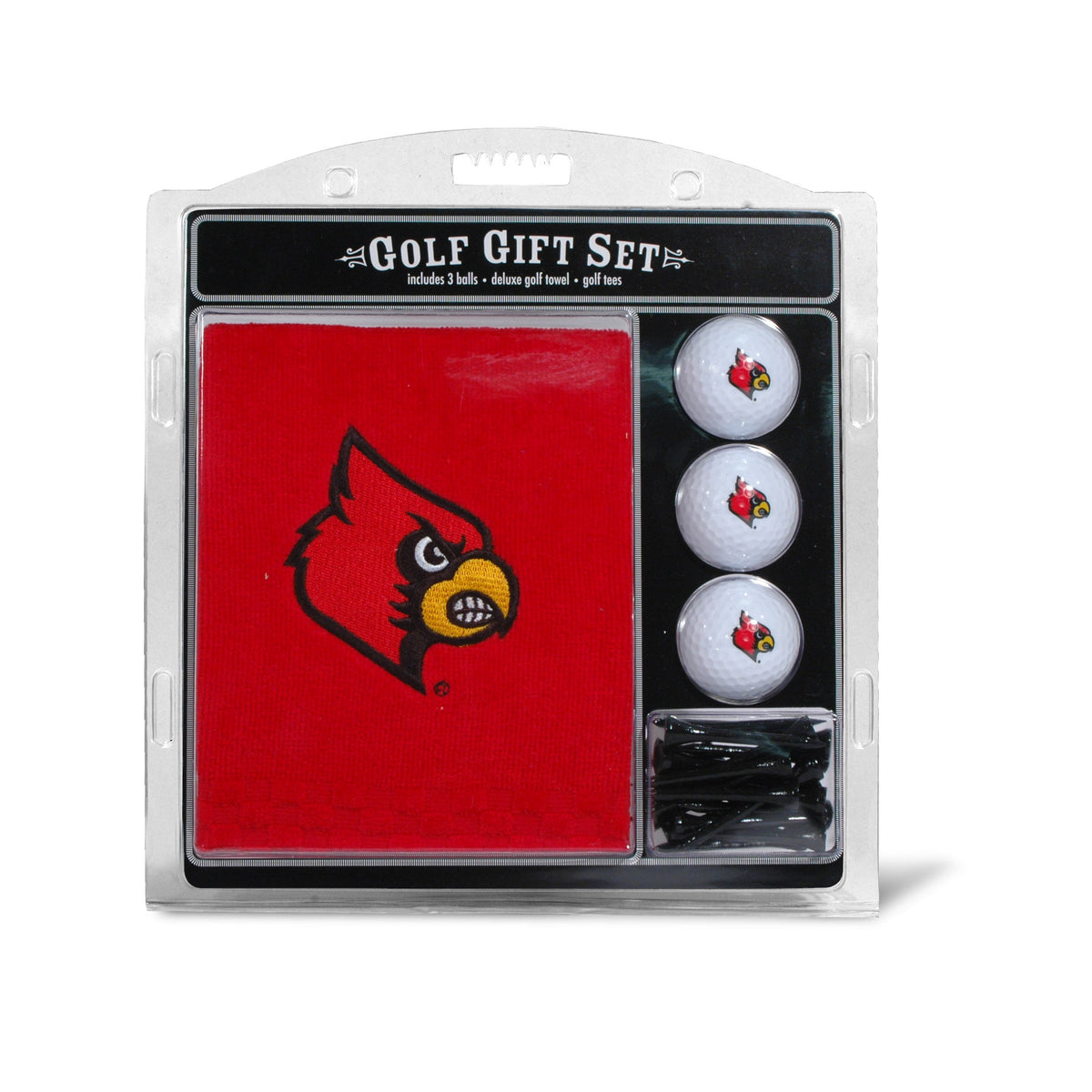 Louisville Cardinals Embroidered Towel Golf Gift Set