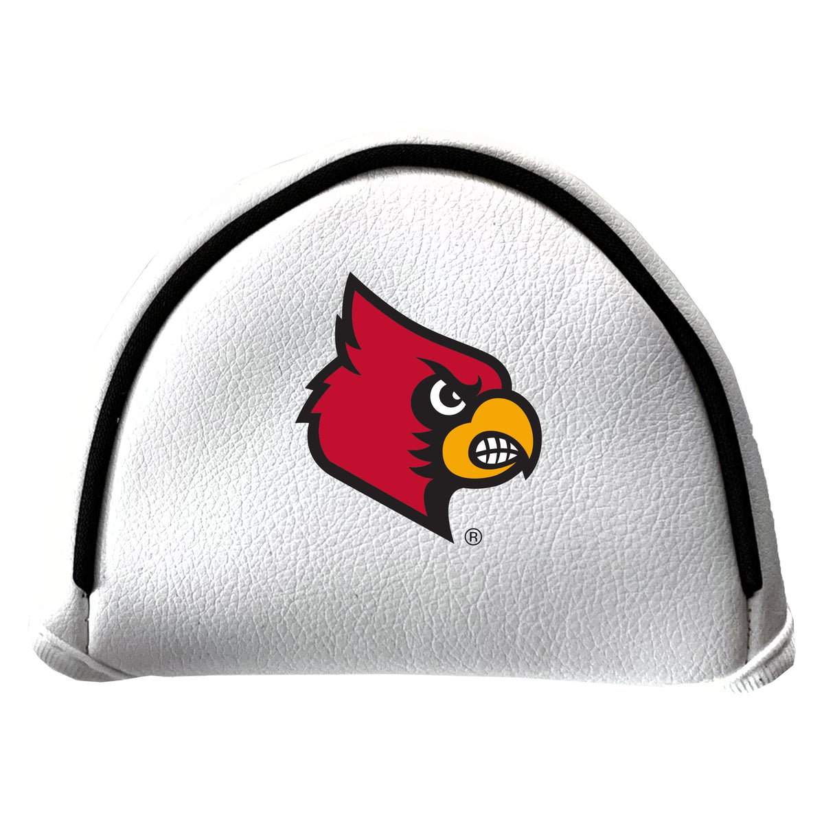 Louisville Cardinals Vintage White Printed Mallet Putter Headcover