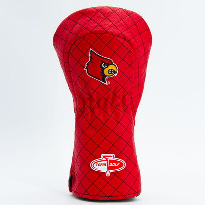 Louisville Cardinals Solid Quilted Driver Headcover, back view