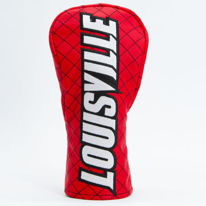 Louisville Cardinals Solid Quilted Fairway Headcover, front view
