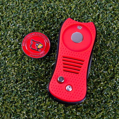 Louisville Cardinals Switchblade Divot Tool - Image 3 - Club Rehab