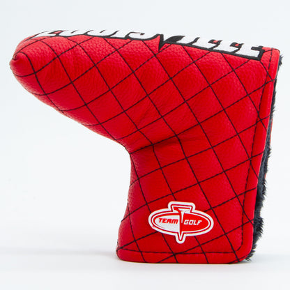 Louisville Cardinals Solid Quilted Blade Putter Cover, back view