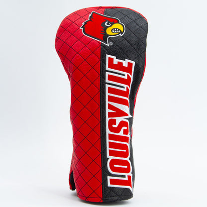 Louisville Cardinals Split Quilted Driver Headcover, front view