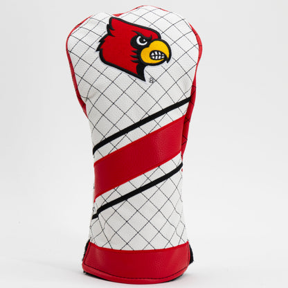 Louisville Cardinals Striped Quilted Driver Headcover, front view
