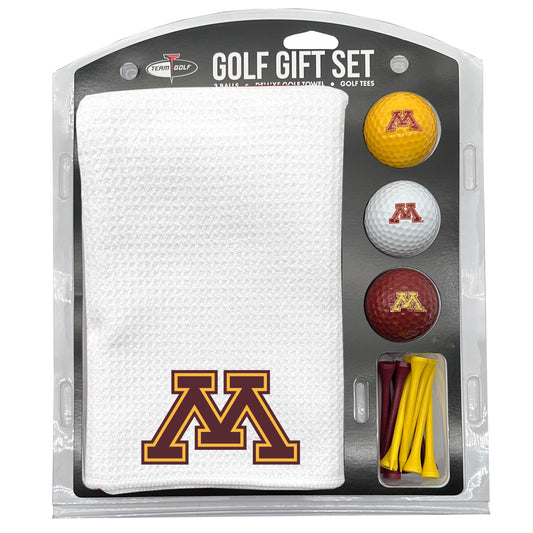 Minnesota Golden Gophers White Microfiber Towel Golf Gift Set - Club Rehab