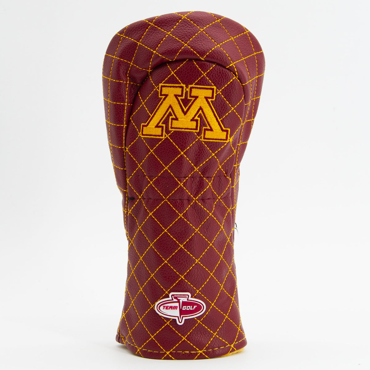 Minnesota Golden Gophers Solid Quilted Fairway Headcover, back view