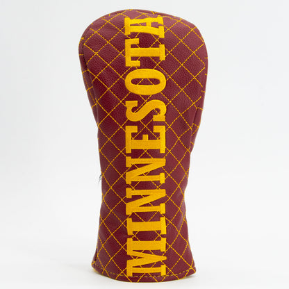 Minnesota Golden Gophers Solid Quilted Fairway Headcover, front view
