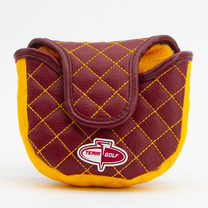 Minnesota Golden Gophers Solid Quilted Mallet Putter Cover, back view