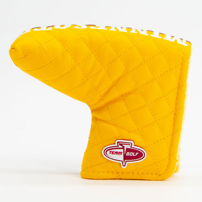 Minnesota Golden Gophers Split Quilted Blade Putter Cover, back view