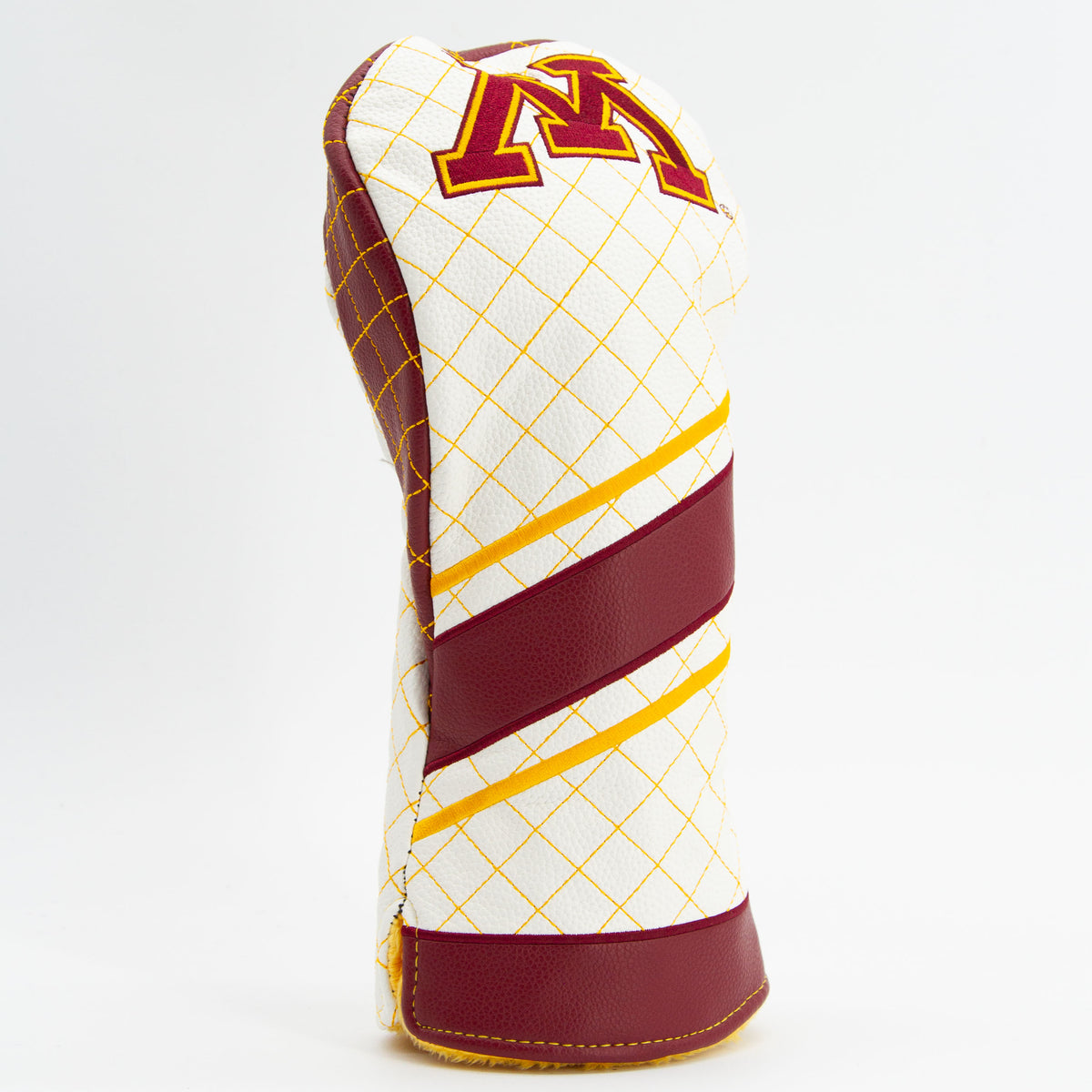 Minnesota Golden Gophers Striped Quilted Driver Headcover, angled view