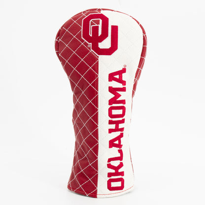 Oklahoma Sooners Split Quilted Fairway Headcover, front view