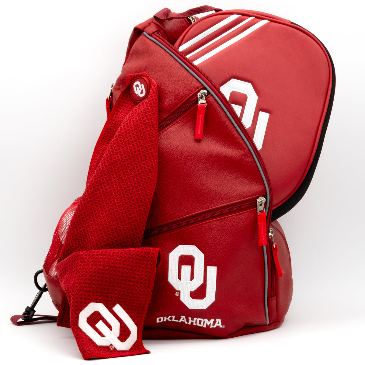 Oklahoma Sooners PU leather backpack by Team Golf, view 7