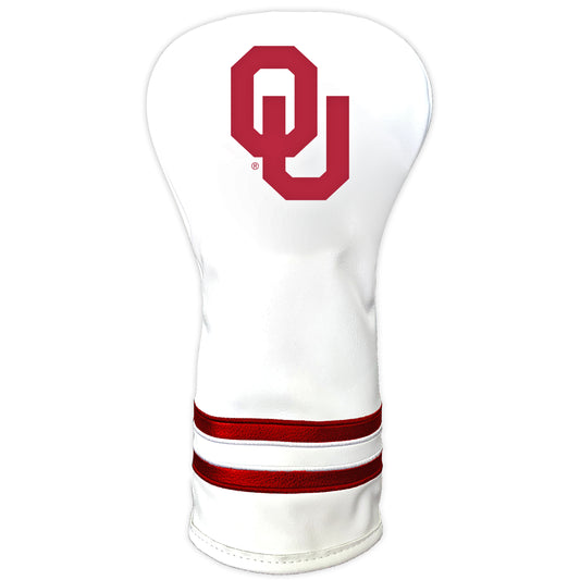Oklahoma Sooners Vintage Golf Headcovers – White