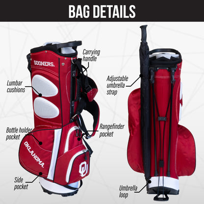 Oklahoma Sooners Fairway Stand Bag - Image 2 - Club Rehab