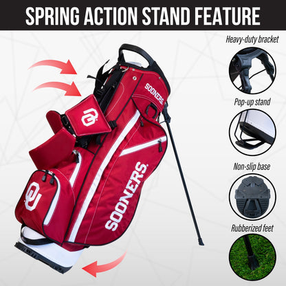 Oklahoma Sooners Fairway Stand Bag - Image 5 - Club Rehab