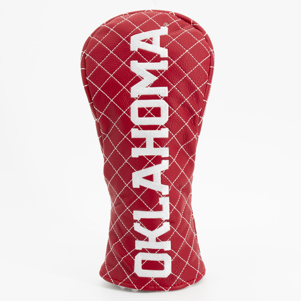 Oklahoma Sooners Solid Quilted Fairway Headcover, front view