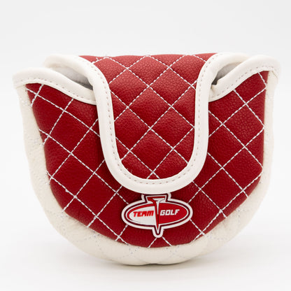 Oklahoma Sooners Solid Quilted Mallet Putter Cover, back view