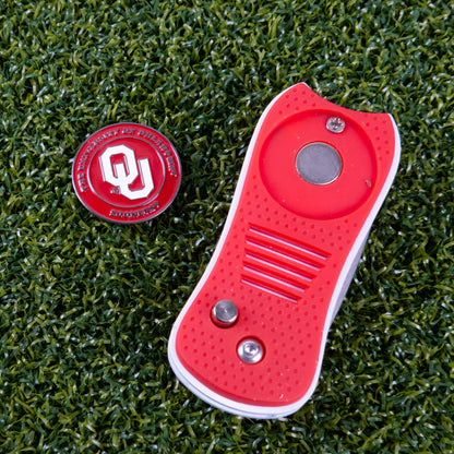 Oklahoma Sooners Switchblade Divot Tool - Image 3 - Club Rehab
