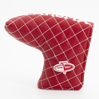 Oklahoma Sooners Solid Quilted Blade Putter Cover, back view