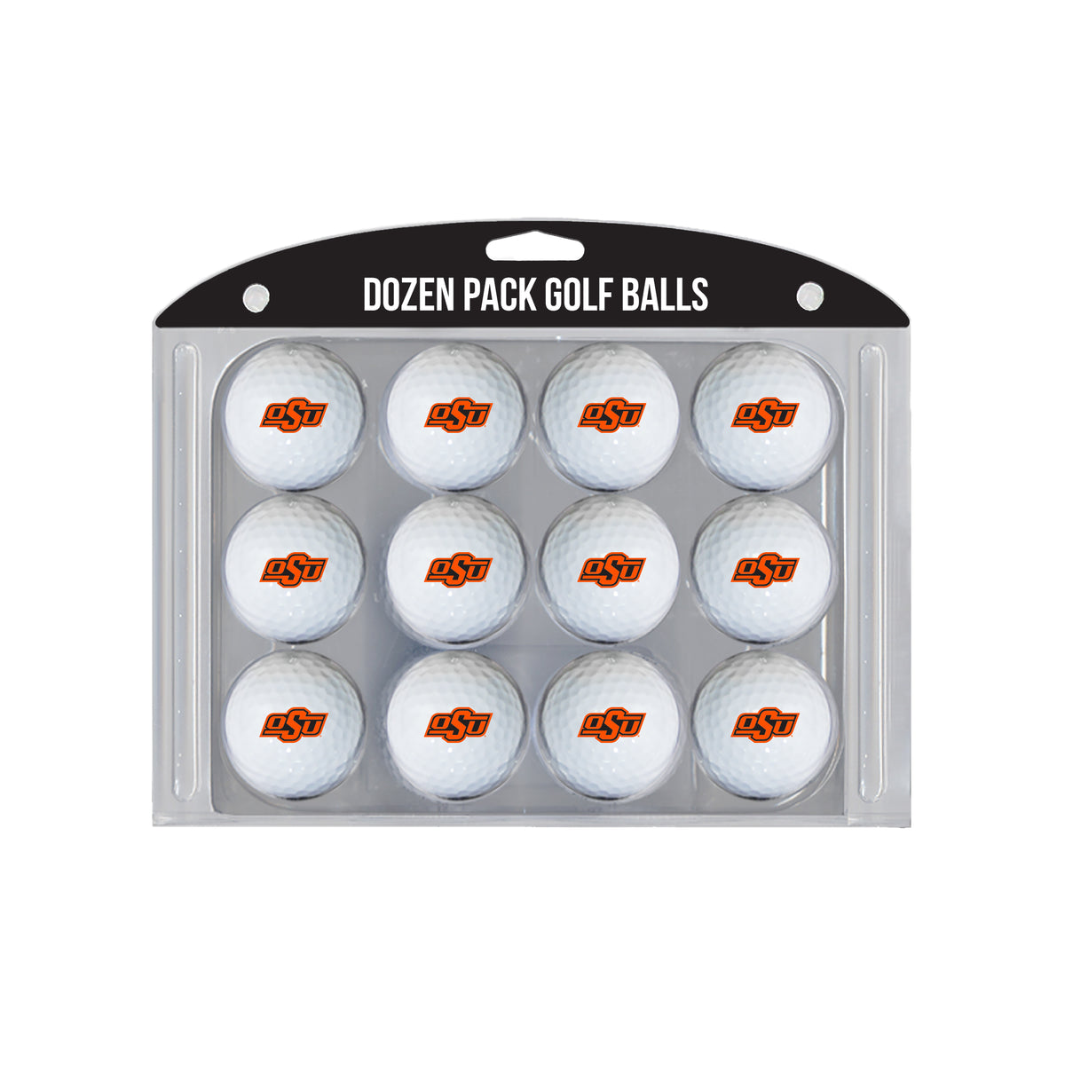 Oklahoma State Cowboys logo golf balls, 12 pack