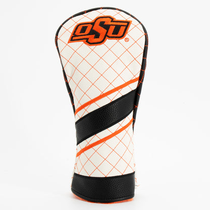 Oklahoma State Cowboys Striped Quilted Fairway Headcover, front view