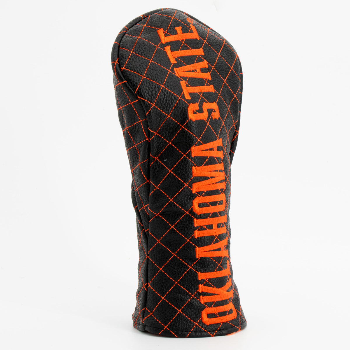 Oklahoma State Cowboys Solid Quilted Fairway Headcover, angled view