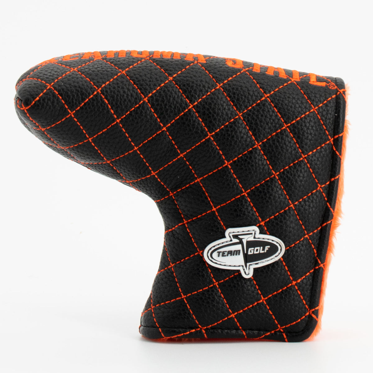 Oklahoma State Cowboys Solid Quilted Blade Putter Cover, back view