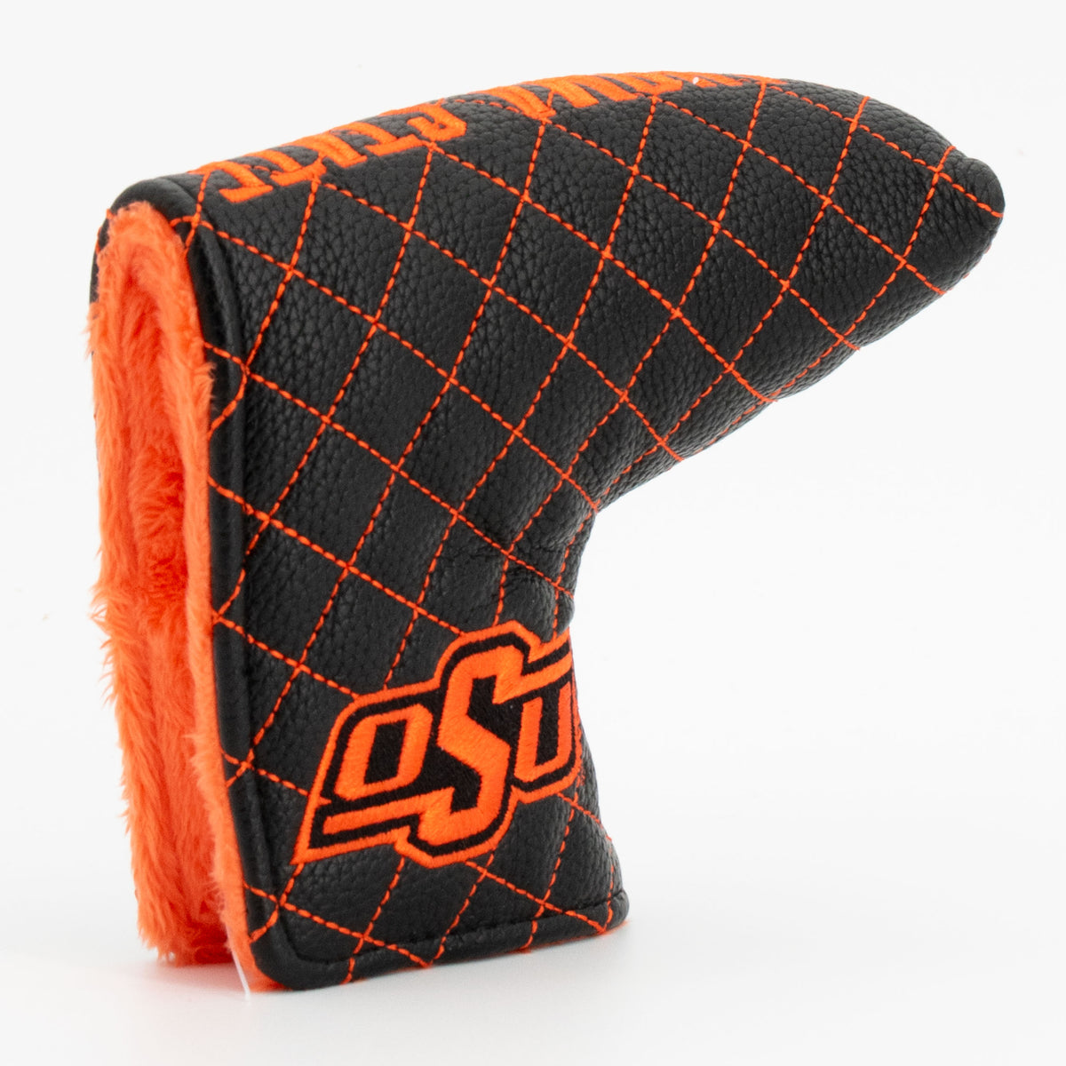 Oklahoma State Cowboys Solid Quilted Blade Putter Cover, opening detail