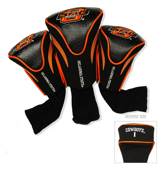 Oklahoma State Cowboys 3 Pack Contour Sock Headcovers - Club Rehab